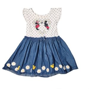 Girl's Baby Disney's Minnie & Mickey Mouse Summer Dress